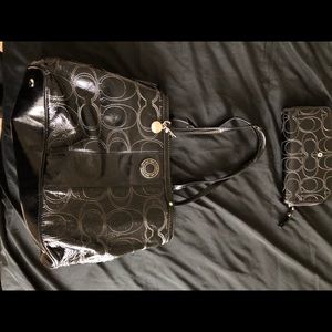 Coach Purse with Matching Wallet